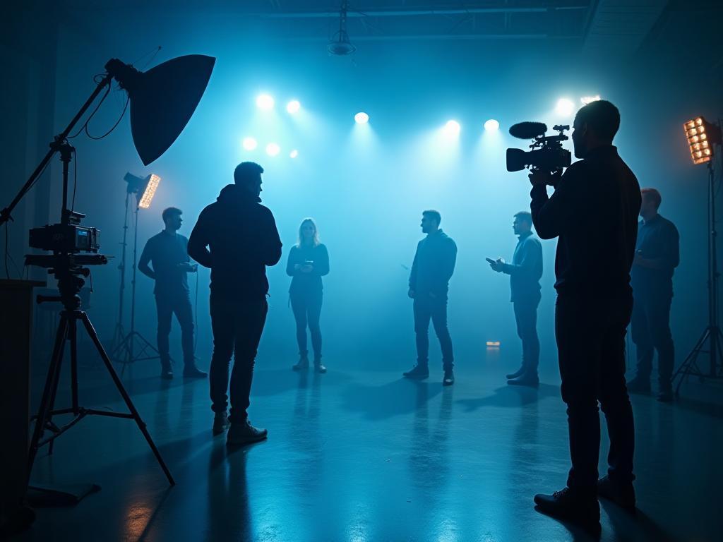 Kamerateam von Alpine Reels Media beim Dreh in Zürich